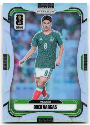 Obed Vargas 2026 Panini Prizm FIFA World Cup Silver Prizm Mexico