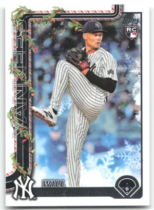 Will Warren Rookie 2025 Topps Holiday New York Yankees