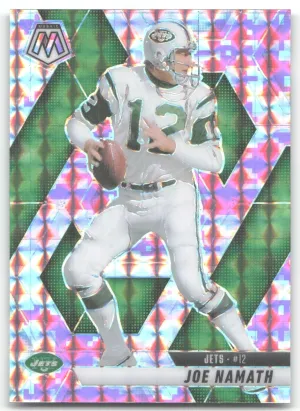 Joe Namath 2025 Panini Mosaic Mosaic Camo Pink Jets