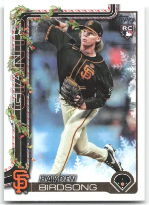 Hayden Birdsong Rookie 2025 Topps Holiday San Francisco Giants