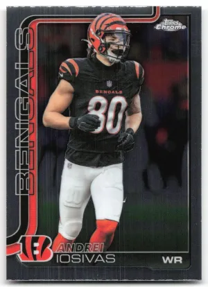 Andrei Iosivas 2025 Topps Chrome Cincinnati Bengals