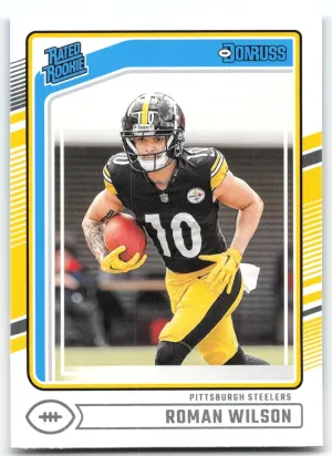 Roman Wilson Rookie 2024 Donruss Pittsburgh Steelers