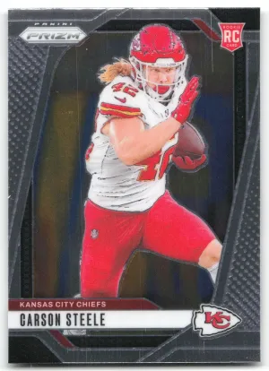Carson Steele Rookie 2024 Panini Prizm Kansas City Chiefs