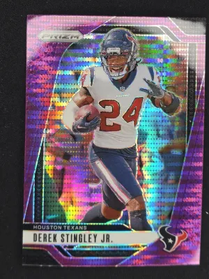 Derek Stingley Jr. 2024 Panini Prizm Purple Pulsar Houston Texans