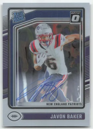 Javon Baker 2024 Optic Donruss Rated Rookies Autographs #/325