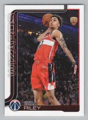 Will Riley Rookie 2025-26 Topps Washington Wizards