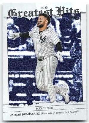 Jasson Domínguez 2026 Topps 2025 Greatest Hits New York Yankees