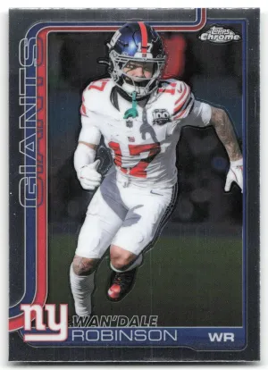 Wan'Dale Robinson 2025 Topps Chrome New York Giants