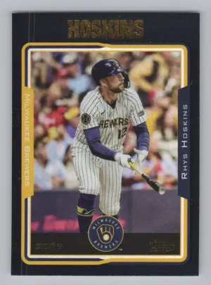 Rhys Hoskins 2025 Topps Archives Black Foilboard Brewers