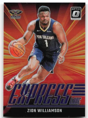 Zion Williamson 2024-25 Donruss Optic Express Lane Purple New Orleans Pelicans