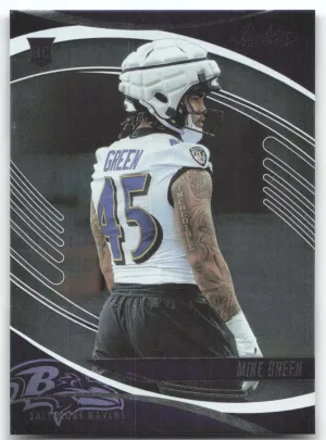 Mike Green Rookie 2025 Panini Absolute Black Baltimore Ravens