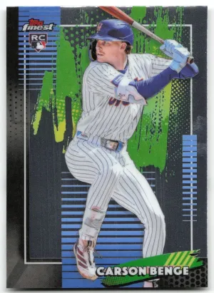 Carson Benge RC 2026 Finest New York Mets