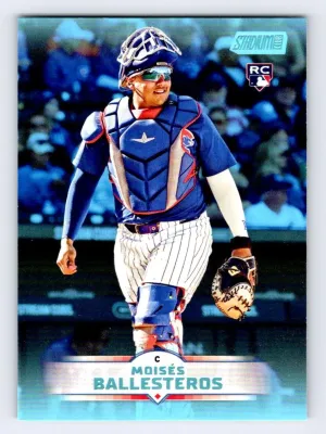 Moisés Ballesteros RC 2025 Stadium Club Light Blue Foil Cubs