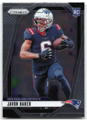 Javon Baker RC 2024 Panini Prizm New England Patriots
