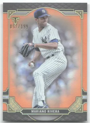 Mariano Rivera 2022 Topps Triple Threads Amber #/199 New York Yankees