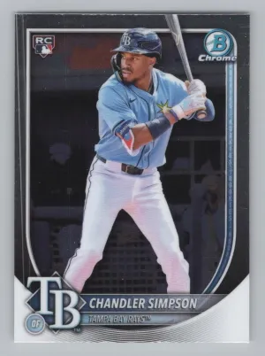 Chandler Simpson RC 2025 Bowman Chrome Tampa Bay Rays