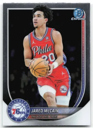 Jared McCain 2025-26 Bowman Chrome 76ers