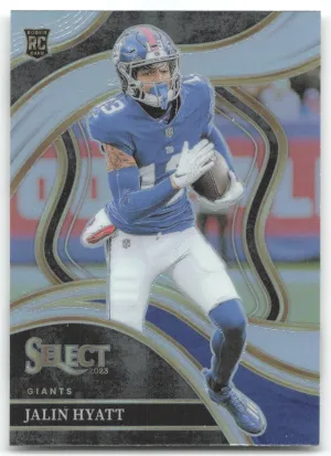 Jalin Hyatt Rookie 2023 Panini Select Silver Prizms New York Giants