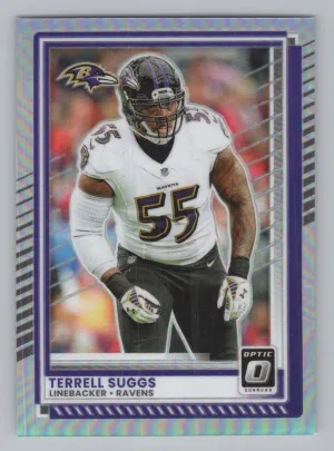 Terrell Suggs 2025 Donruss Optic Holo Ravens