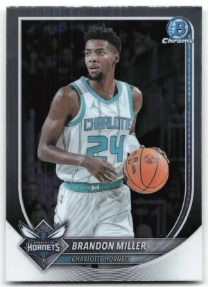 Brandon Miller 2025-26 Bowman Chrome Charlotte Hornets