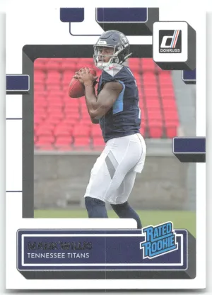 Malik Willis Rookie 2022 Donruss Tennessee Titans