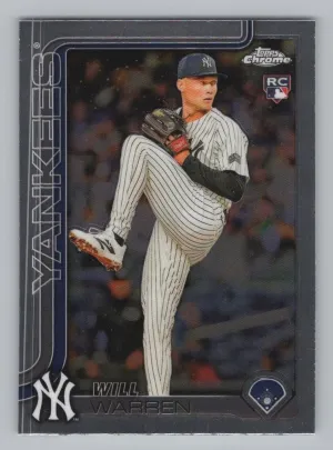 Will Warren RC 2025 Topps Chrome Yankees