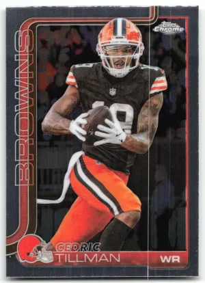 Cedric Tillman 2025 Topps Chrome Cleveland Browns