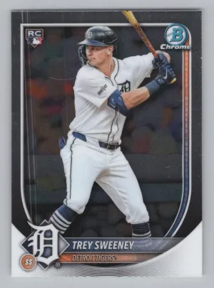 Trey Sweeney RC 2025 Bowman Chrome Detroit Tigers