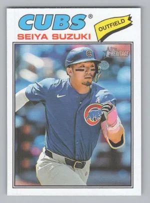 Seiya Suzuki 2026 Topps Heritage Chicago Cubs
