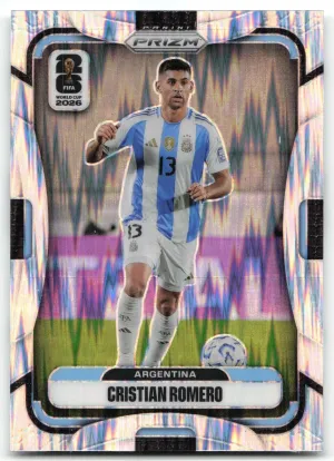 Cristian Romero 2026 Panini Prizm FIFA World Cup Flash Prizms Argentina