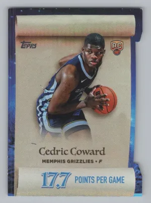 Cedric Coward RC 2025-26 Topps Holiday Making The Nice List Grizzlies
