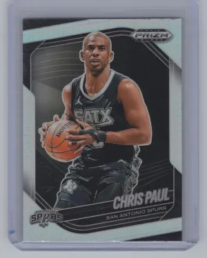 Chris Paul 2024-25 Panini Prizm Black Silver Prizms San Antonio Spurs