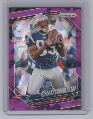 Chad Johnson 2025 Panini Prizm Purple Ice #/225 New England Patriots