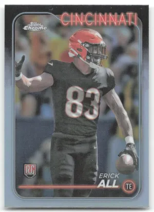 Erick All Rookie 2024 Topps Chrome Refractor Cincinnati Bengals