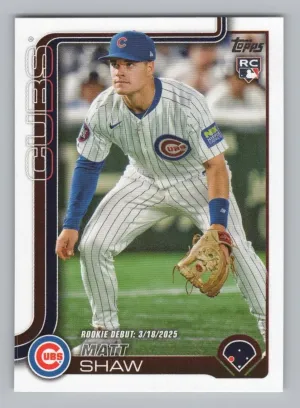 Matt Shaw 2025 Topps Update Chicago Cubs