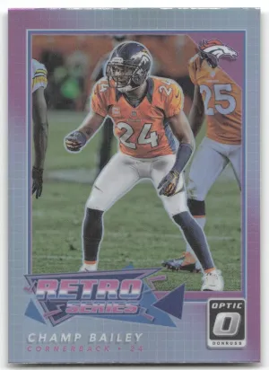 Champ Bailey 2022 Donruss Optic Retro Series Denver Broncos