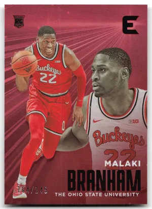 Malaki Branham 2022 Chronicles Draft Picks Essentials Red #/149 Ohio State