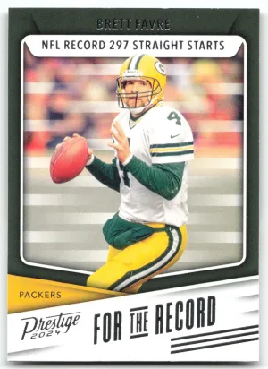 Brett Favre 2024 Panini Prestige For the Record Packers