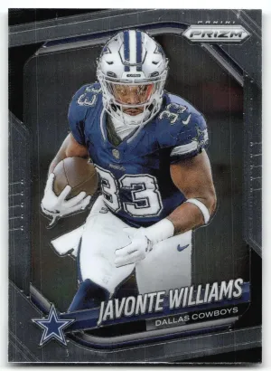 Javonte Williams 2025 Panini Prizm Cowboys