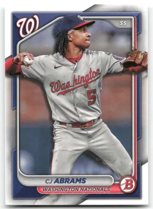 CJ Abrams 2024 Bowman Washington Nationals