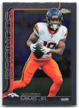 Marvin Mims Jr. 2025 Topps Chrome Denver Broncos