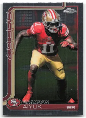 Brandon Aiyuk 2025 Topps Chrome San Francisco 49ers