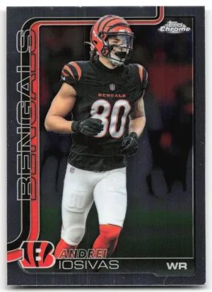 Andrei Iosivas 2025 Topps Chrome Cincinnati Bengals