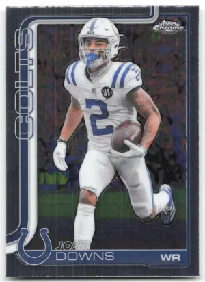 Josh Downs 2025 Topps Chrome Indianapolis Colts