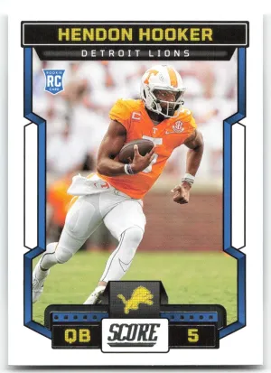 Hendon Hooker Rookie 2023 Score Detroit Lions
