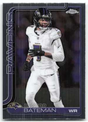 Rashod Bateman 2025 Topps Chrome Baltimore Ravens