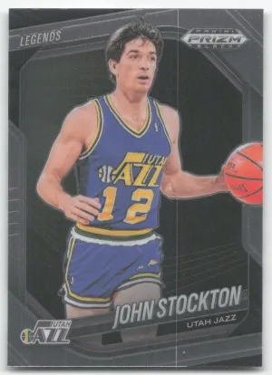 John Stockton 2024-25 Panini Prizm Black Utah Jazz