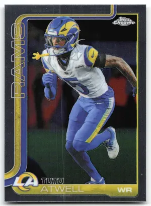Tutu Atwell 2025 Topps Chrome Los Angeles Rams