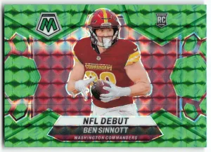 Ben Sinnott 2024 Panini Mosaic Mosaic Green Commanders