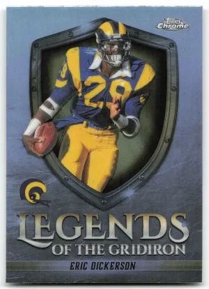 Eric Dickerson 2025 Topps Chrome Legends of the Gridiron Refractor Rams